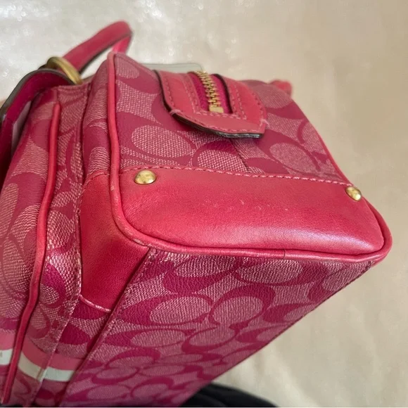 Coach Pink and White Mini Bag - Picture 7 of 16
